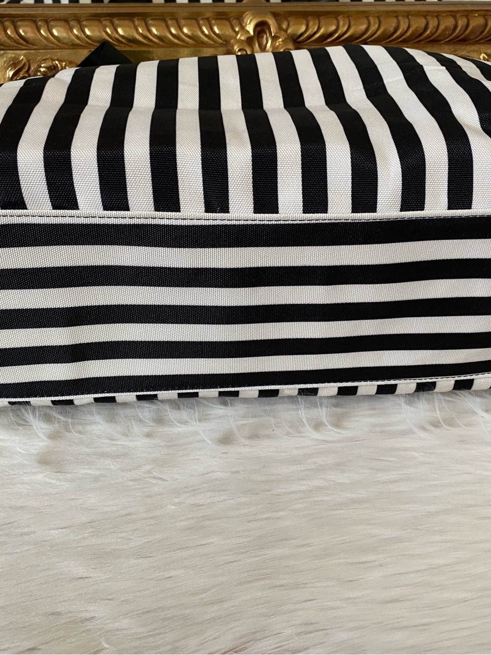 Alice + Olivia By Stacey Bendet Striped Duffel Bag - Picture 12 of 13